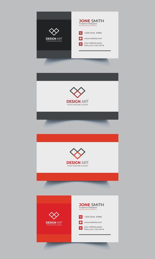 business card design template vector