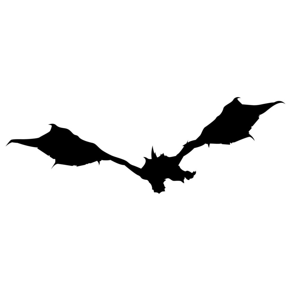 Dragon silhouette. Vector of dragon silhouette. Black Dragon silhouette. mythology Animmal.