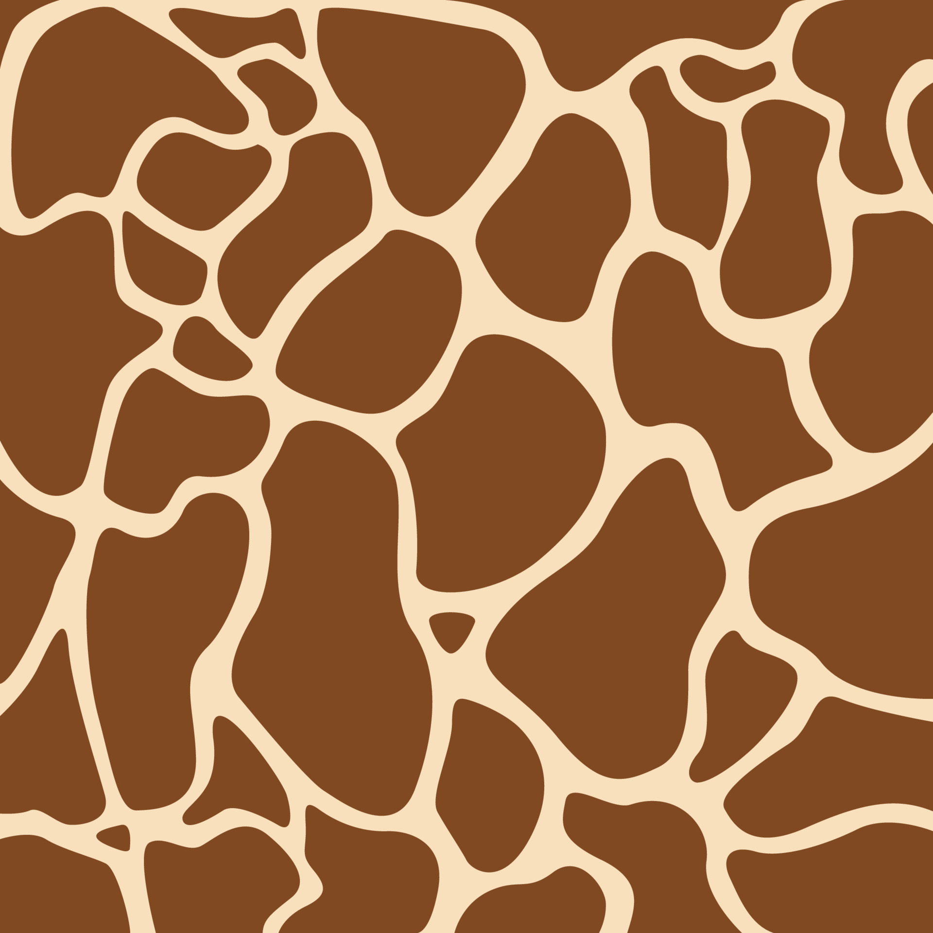 Giraffe skin pattern. Wild nature fabric print template. Giraffe