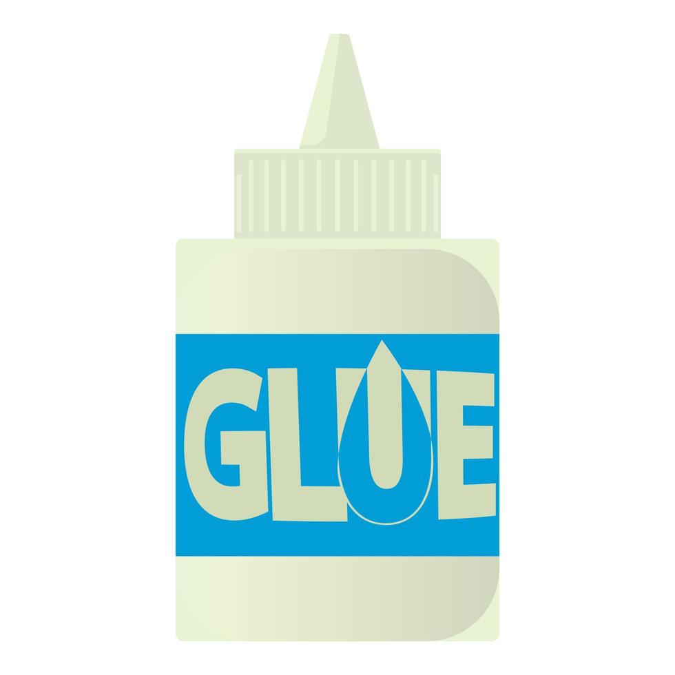 Glue icon, cartoon style vector