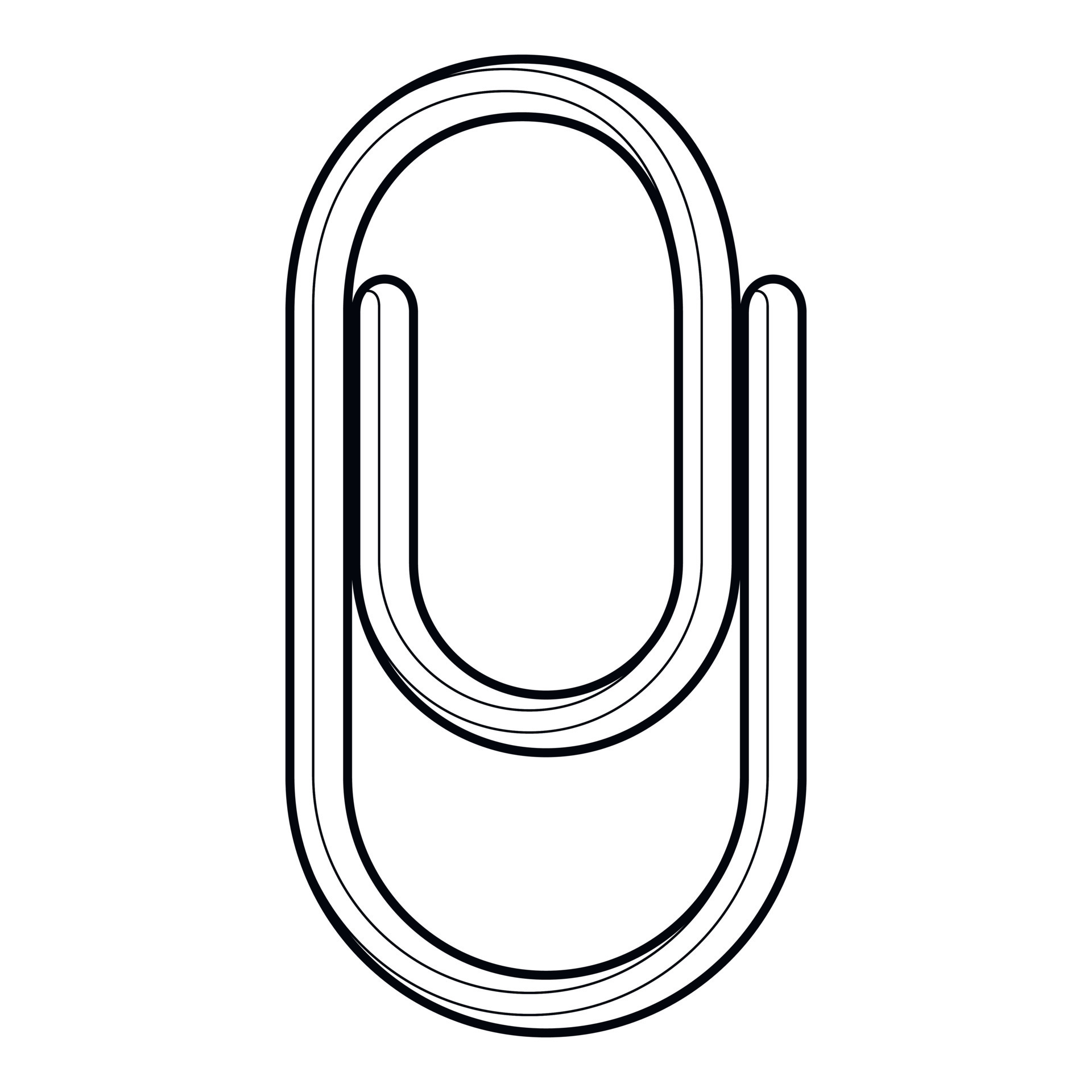 Clip icon, outline style 15391716 Vector Art at Vecteezy