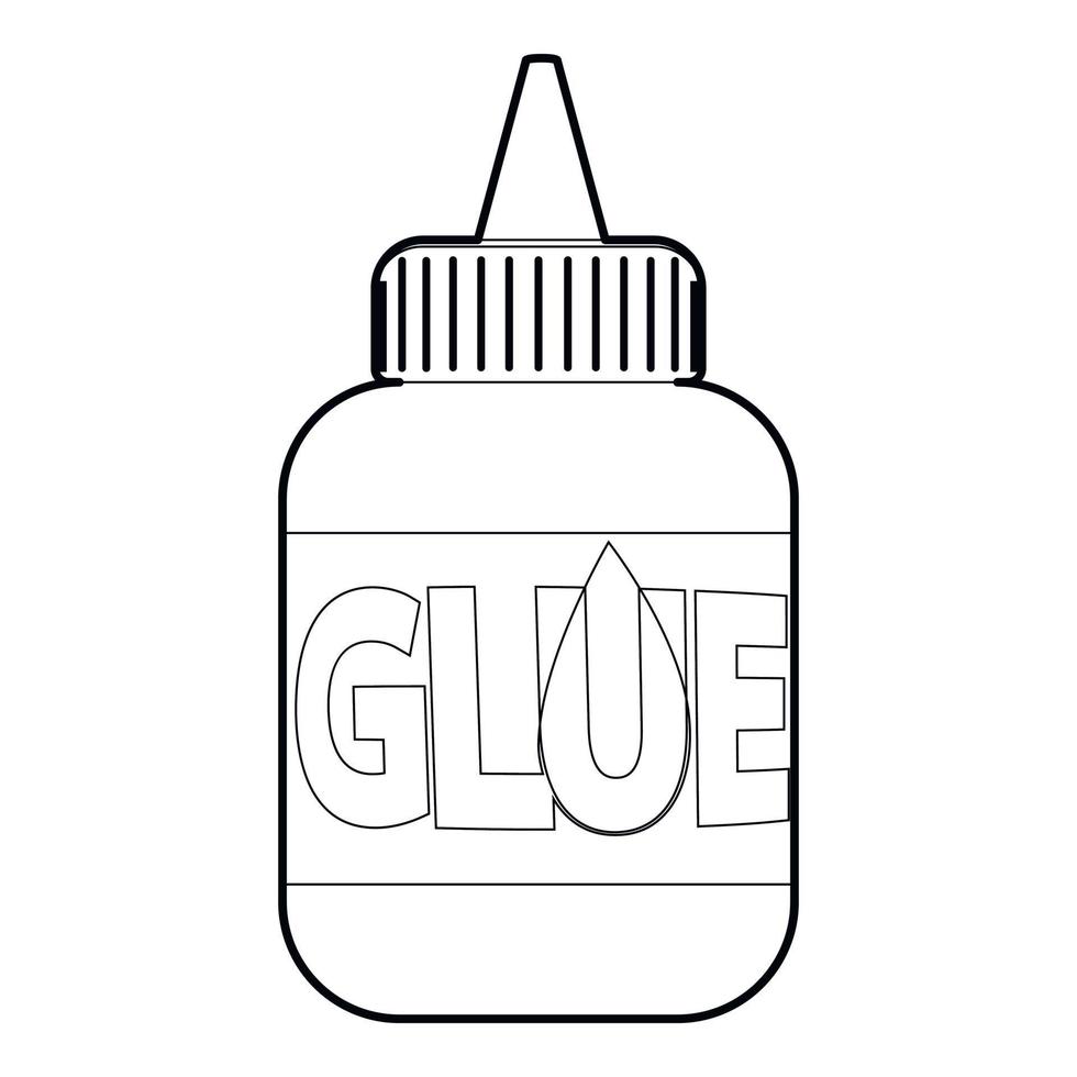 Glue icon, outline style 15391723 Vector Art at Vecteezy