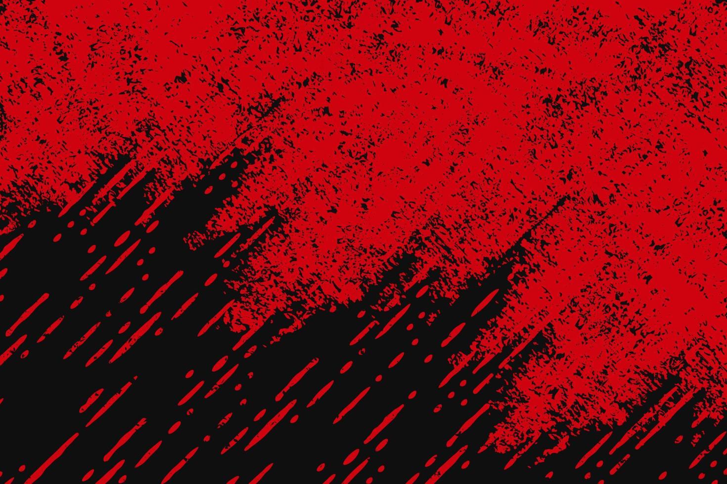 Abstract red and black grunge texture background vector