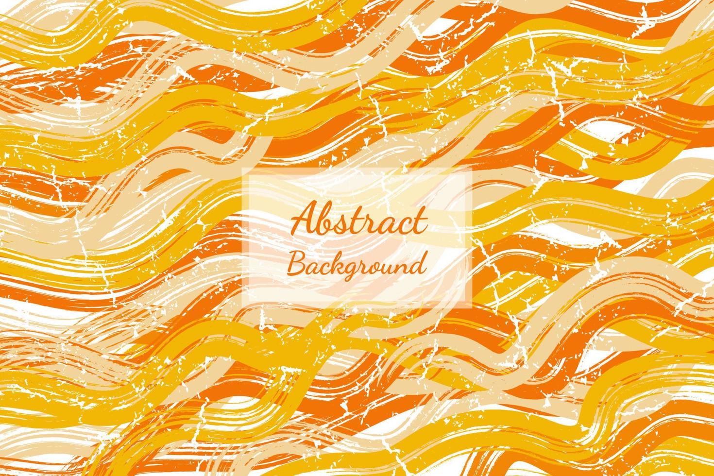 Orange creative minimalist hand painted. abstract art background. brush stroke pattern style vector