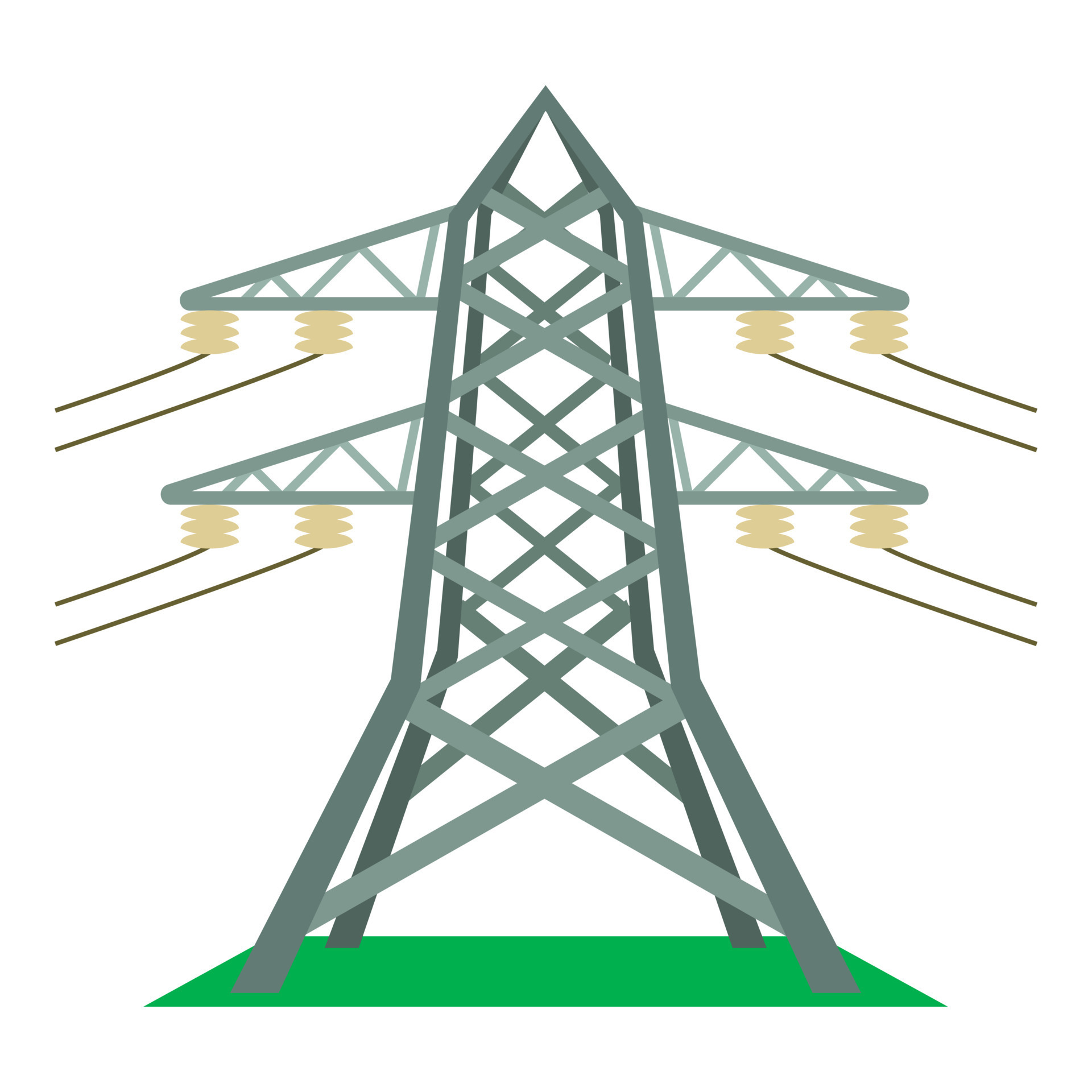icono de torre eléctrica, estilo de dibujos animados 15392049 Vector en