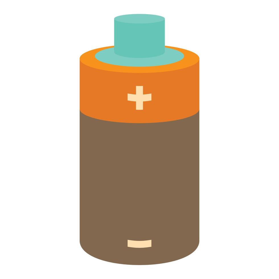 Small battery icon, cartoon style vector