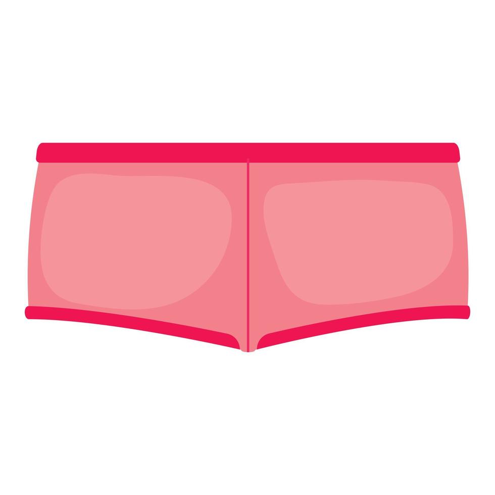 icono de boyshorts rosa, estilo de dibujos animados vector