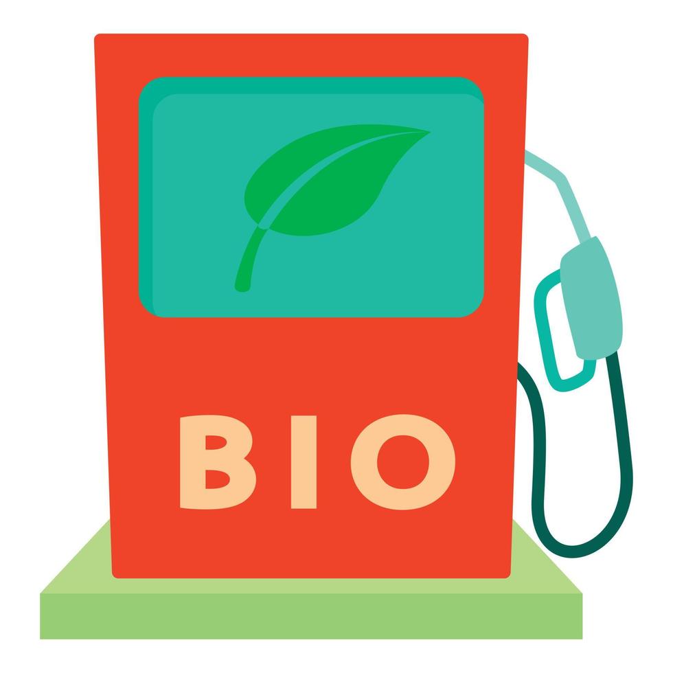 Biofuel icon, cartoon style vector