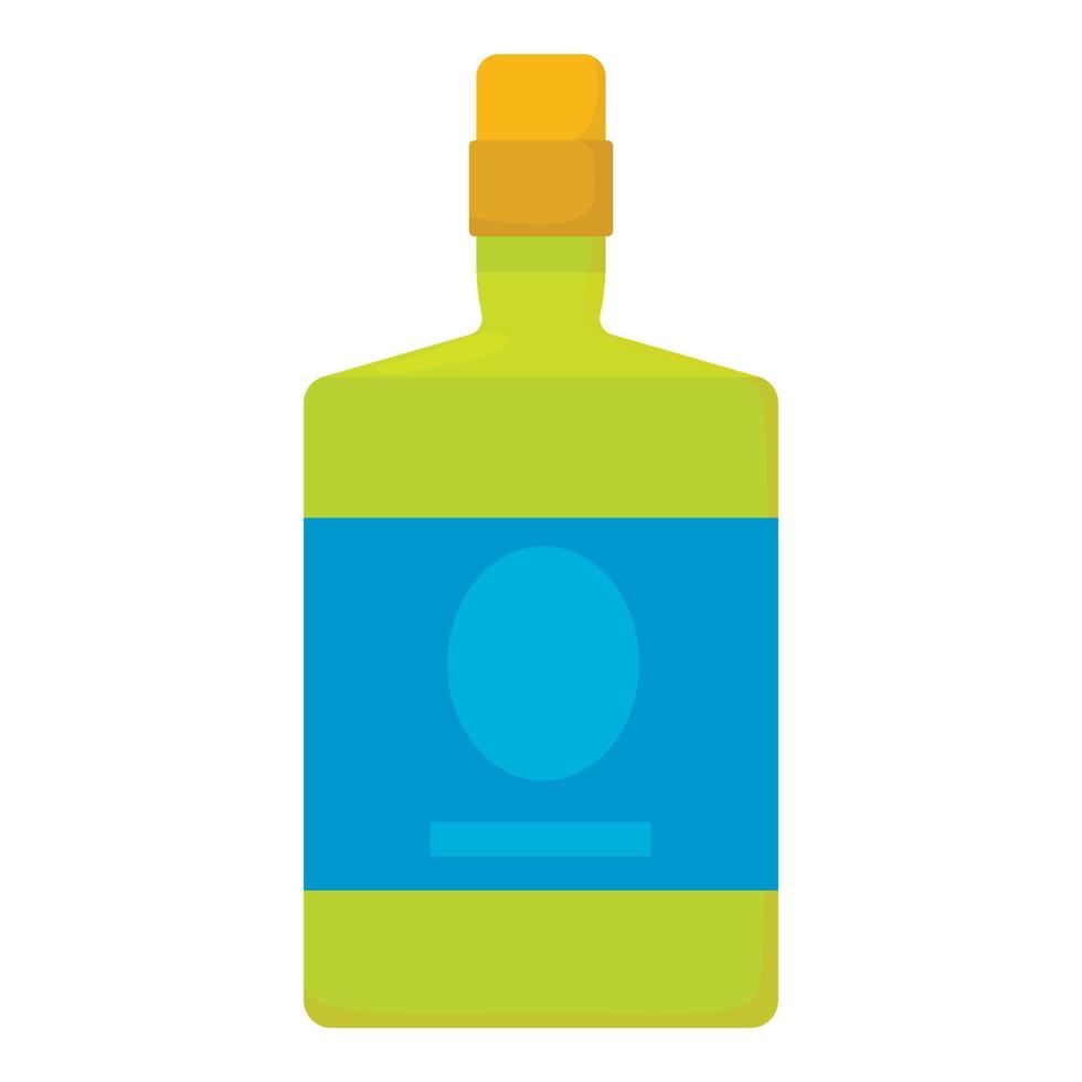 Absinthe icon, cartoon style vector