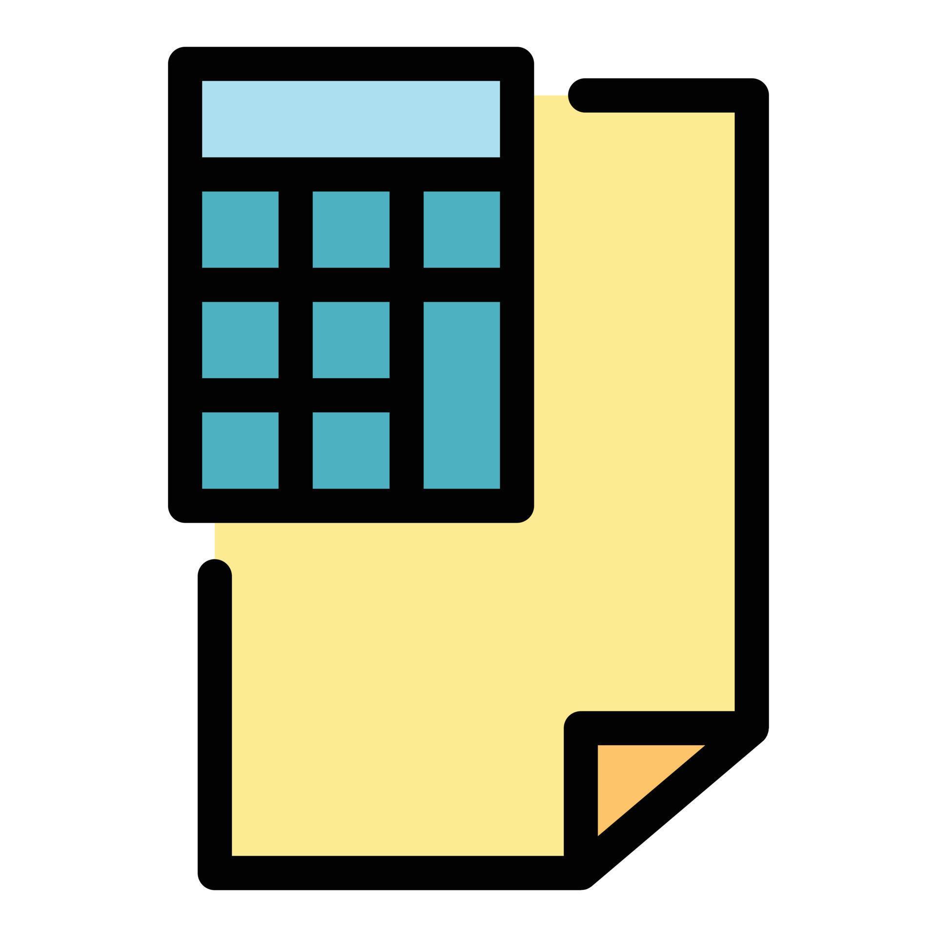 Paper sheet calculator icon color outline vector 15392290 Vector Art at