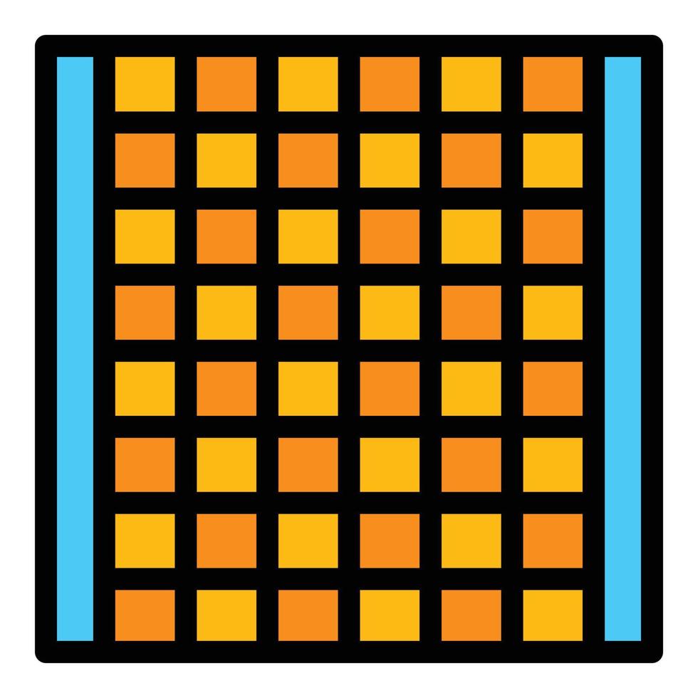 Cage animal trap icon color outline vector