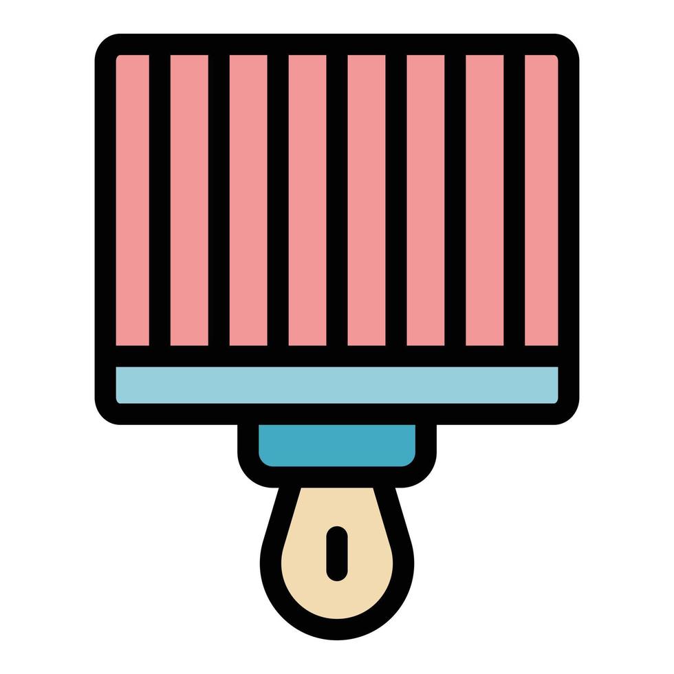 Brazier grill icon color outline vector