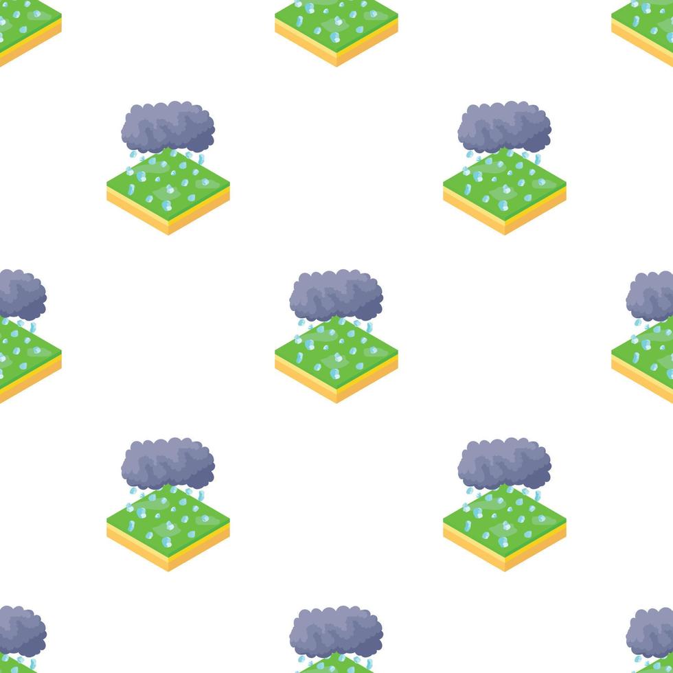 Cloud and hail pattern seamless vector
