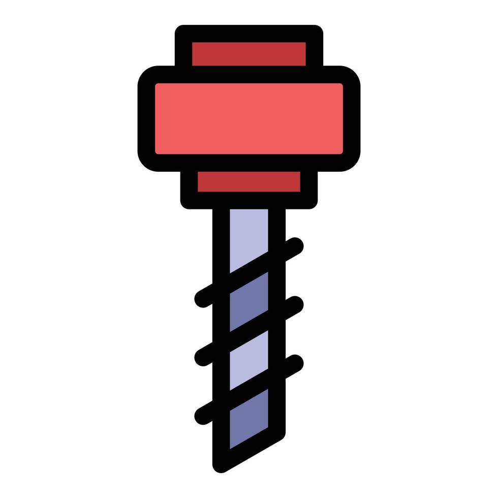 Electric milling machine icon color outline vector