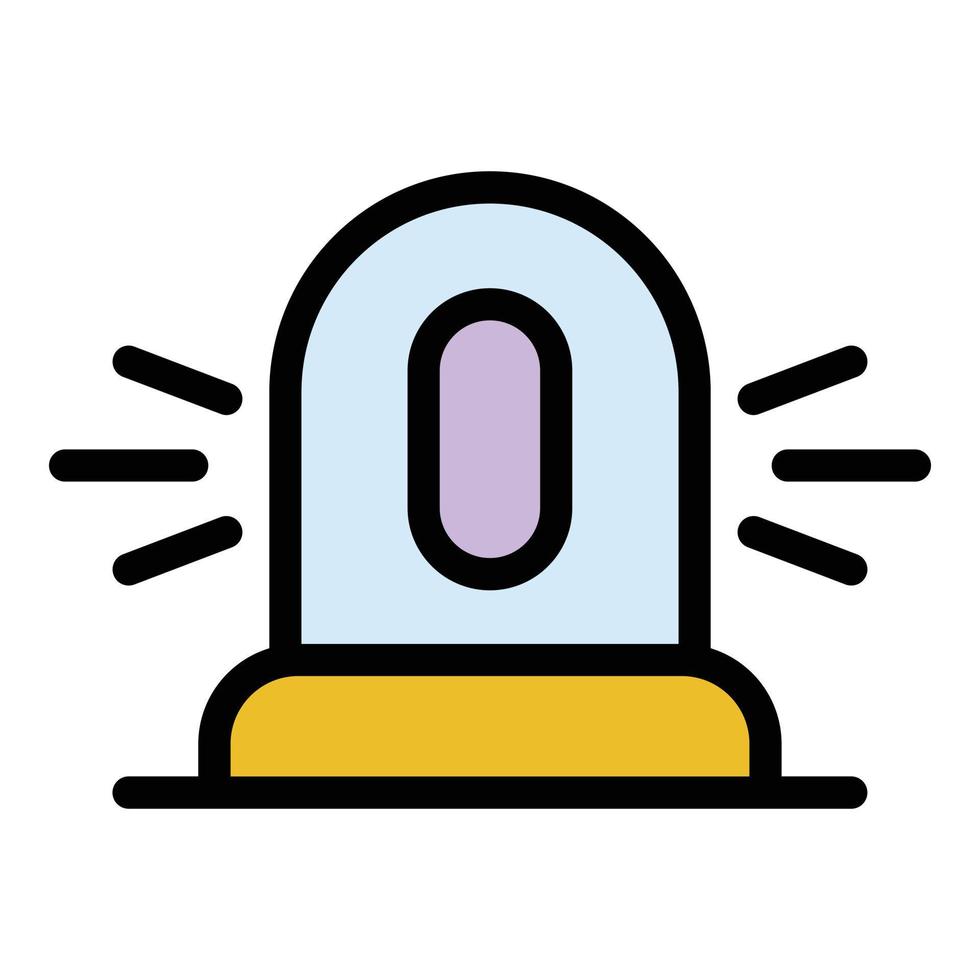 Flasher icon color outline vector