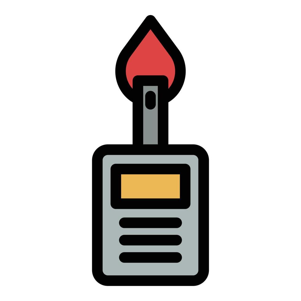 Glucometer icon color outline vector