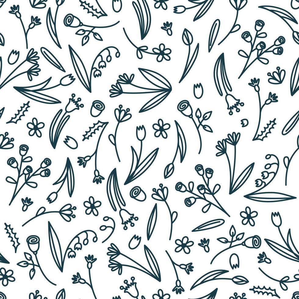 Floral pattern. Vector illustration