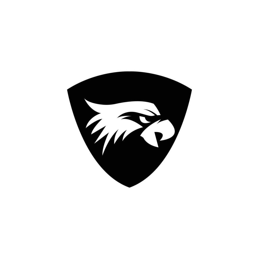 logotipo de icono de cabeza de águila vector