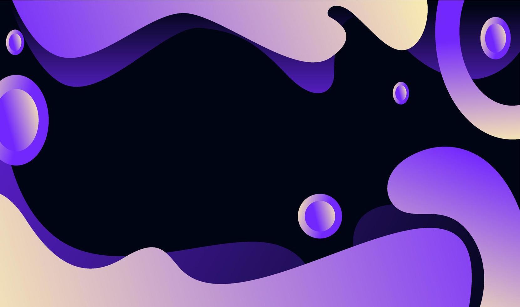 diseño de diseño púrpura de fondo fluido degradado para pancarta o póster. patrón de vector fluido fresco con formas púrpuras en movimiento