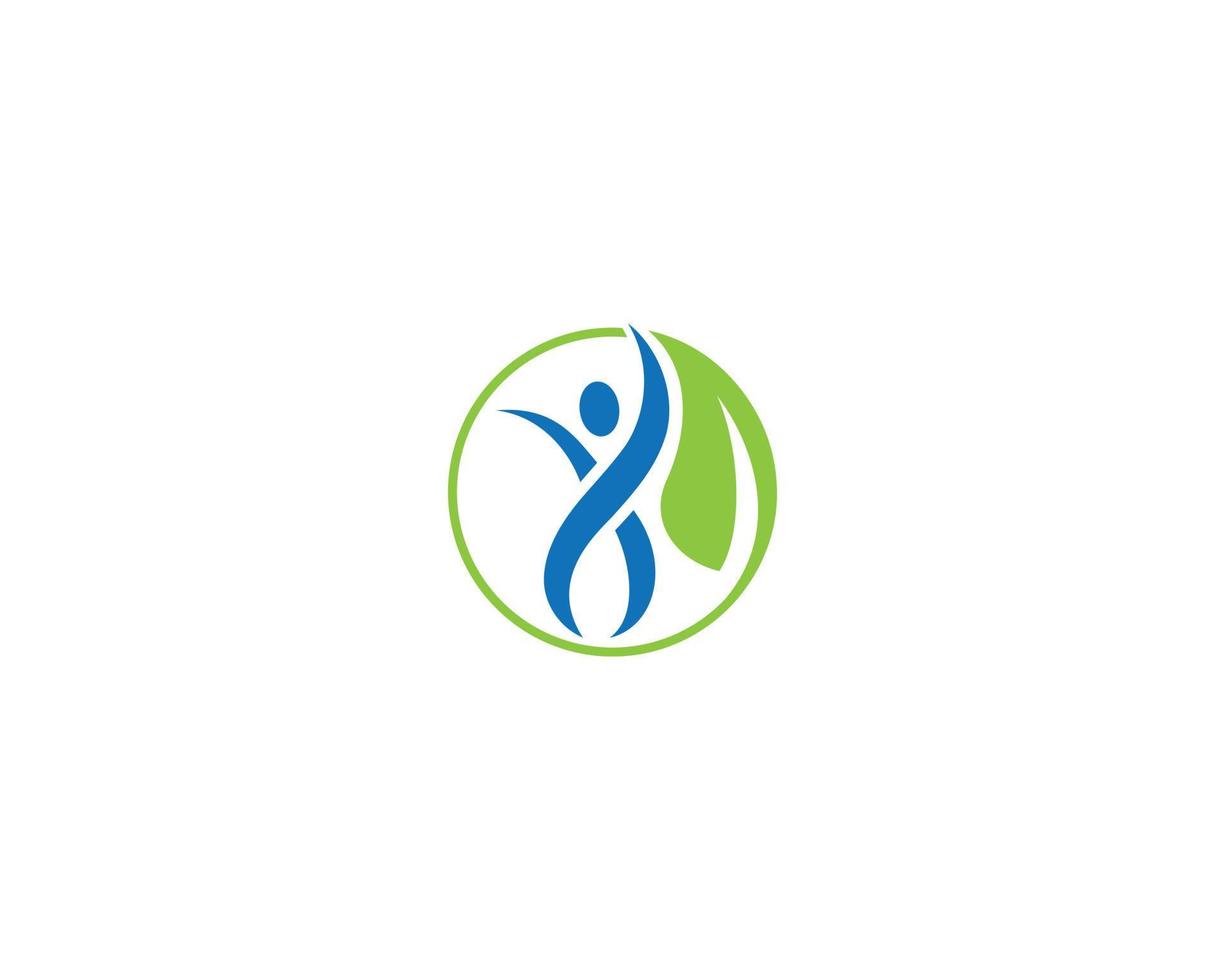 Ecology Wellness And Healthy Life Logo Design Concept Vector Template.