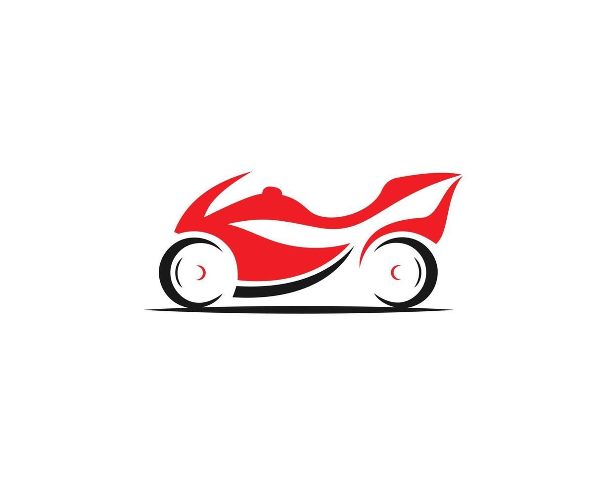 bicicleta deporte y motocicleta logo diseño gráfico concepto moderno vector plantilla.