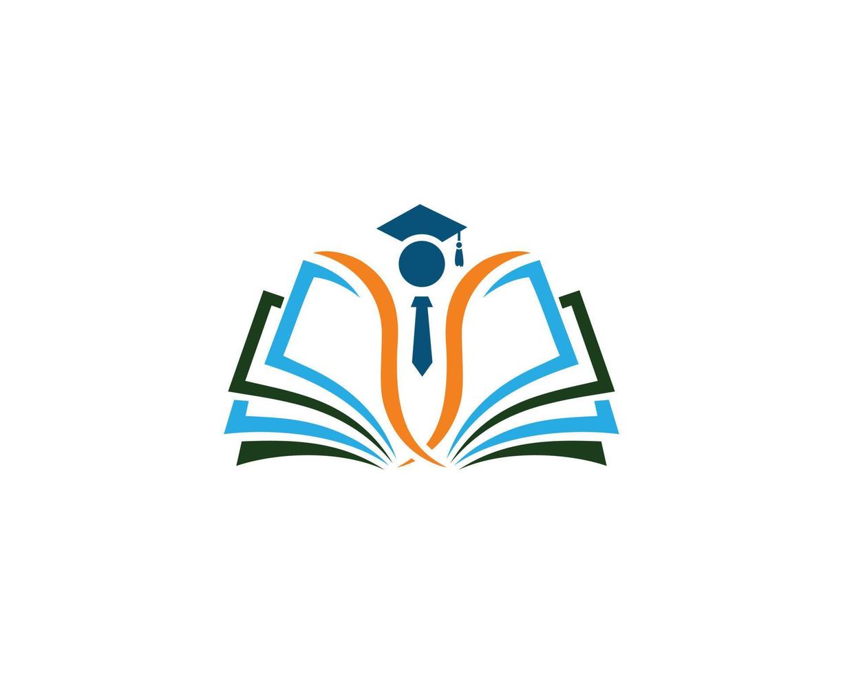 Education Book University Logo Design Modern Vector Template Icon.