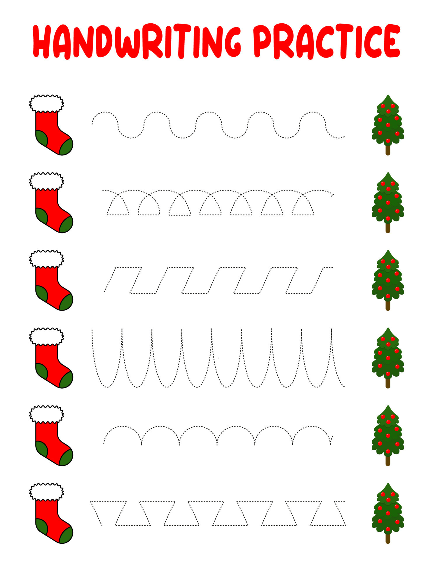 Tracing lines. Handwriting practice for children.Practicing fine motor