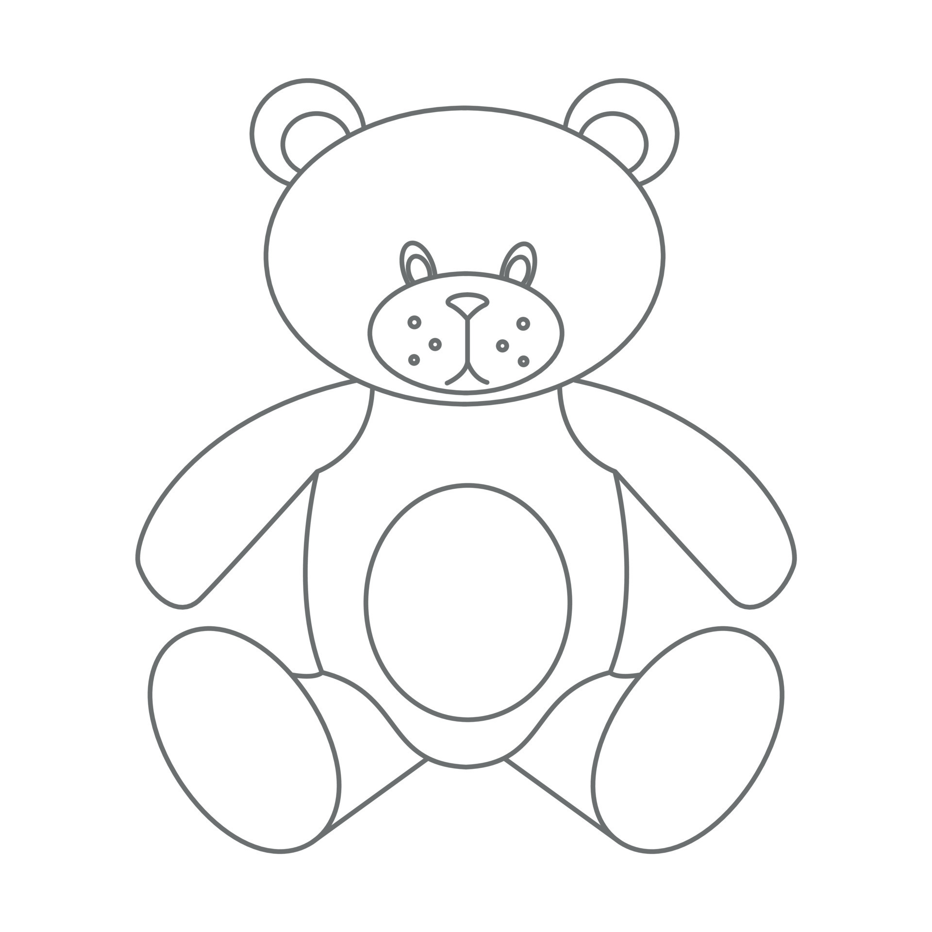 Teddy bear sketch Drawing on a white background 8782542 Vector Art at  Vecteezy