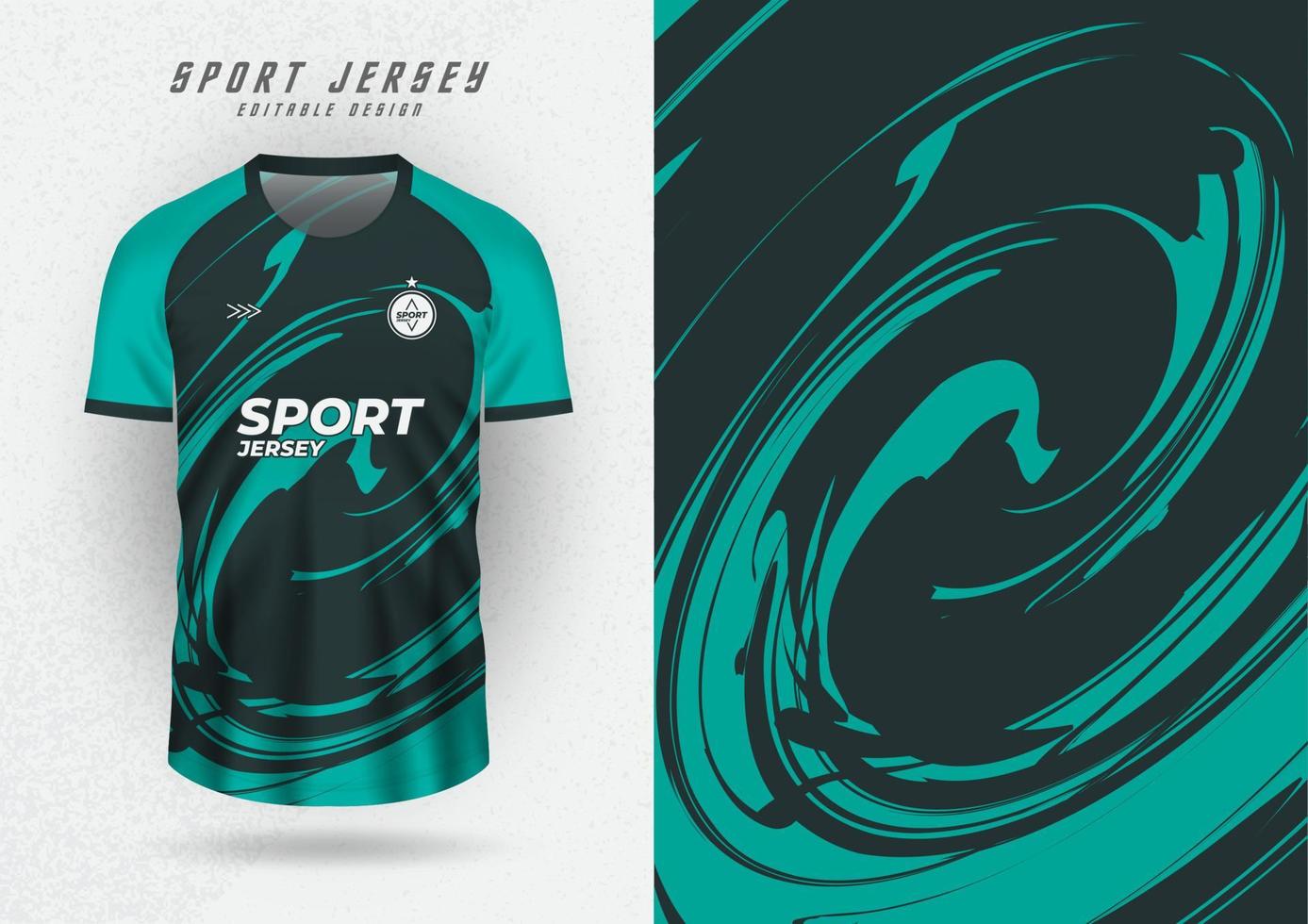 Background mockup for sports jerseys, jerseys, running shirts, pattern cyclone green vector