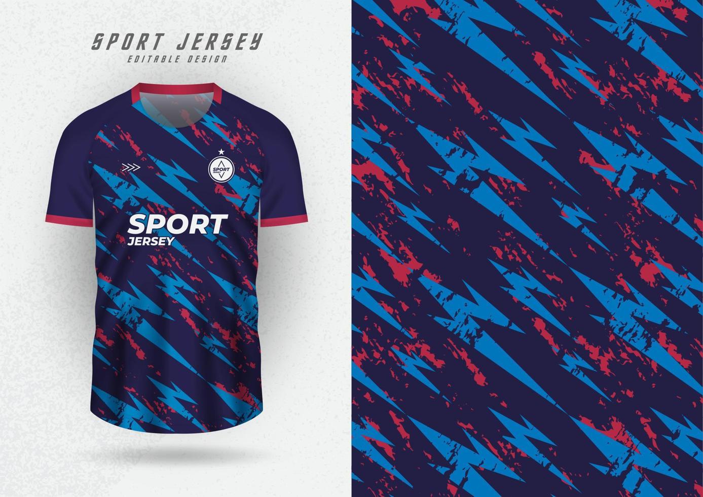 Background mockup for sports jerseys, jerseys, running shirts, blue lightning pattern vector