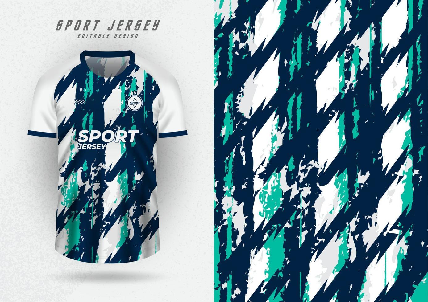 Background mockup for sports jerseys, jerseys, running shirts, grunge pattern and white sleeves vector