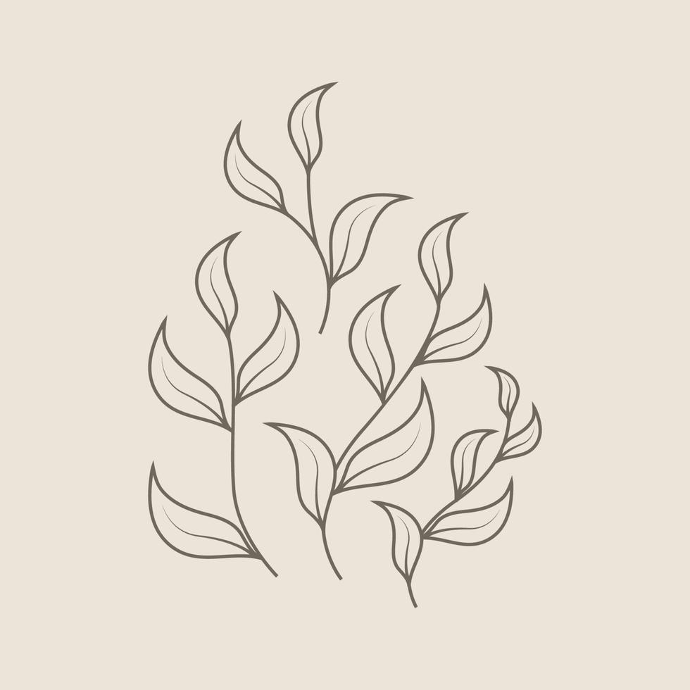 Floral Hand Drawn Design Elements vector