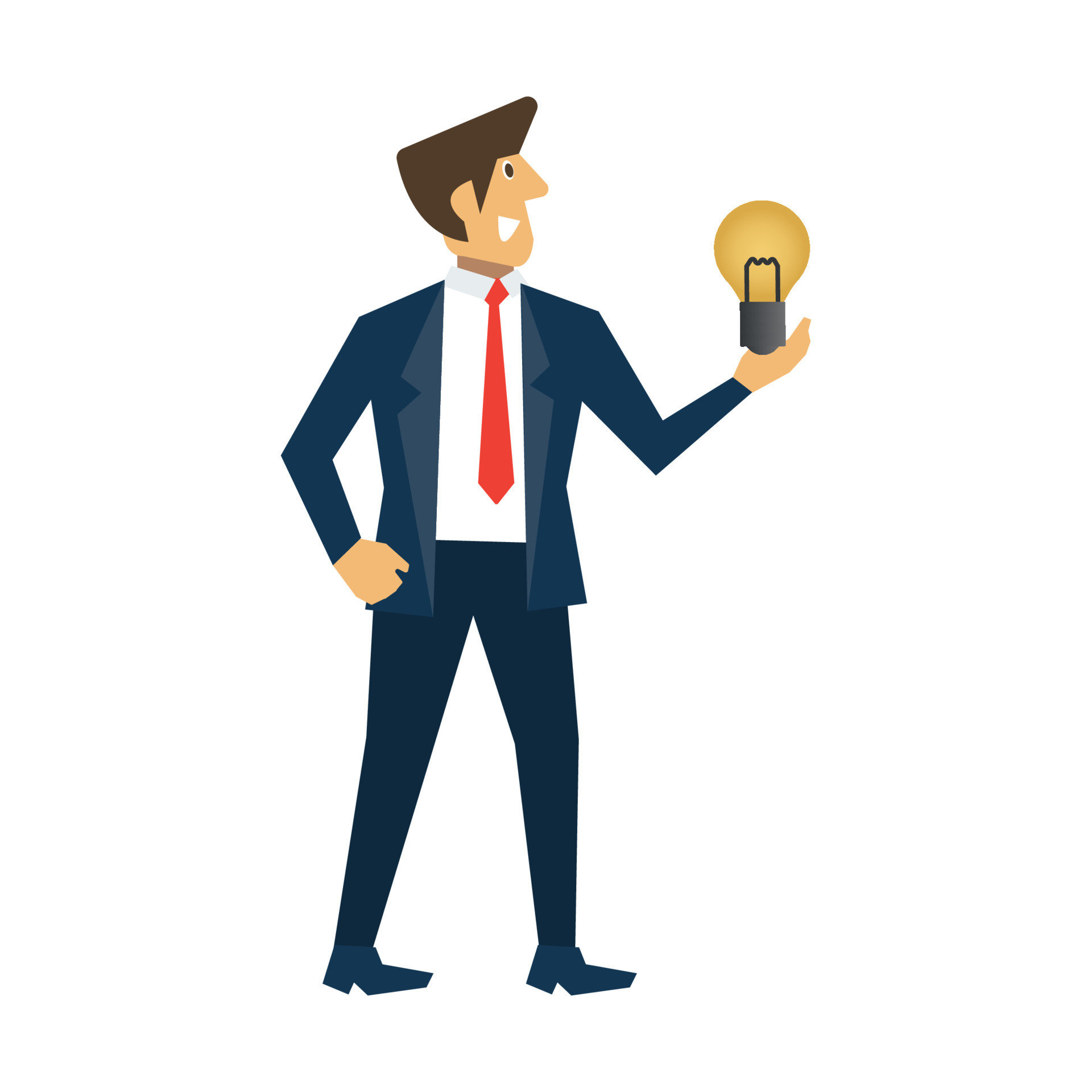Is It A Good Idea To Work With Family Clipart of cartoon version of have a good idea 15394108 Vector Art at