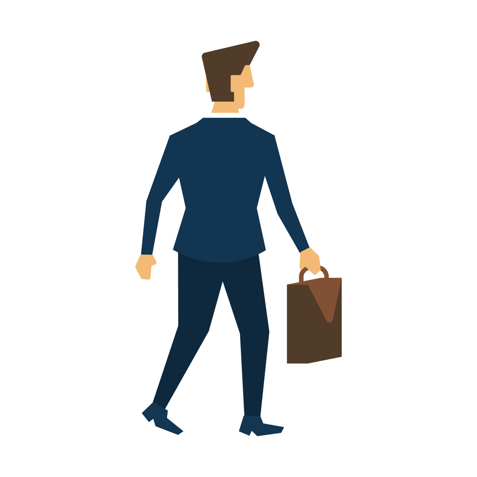 businessman walking clipart image