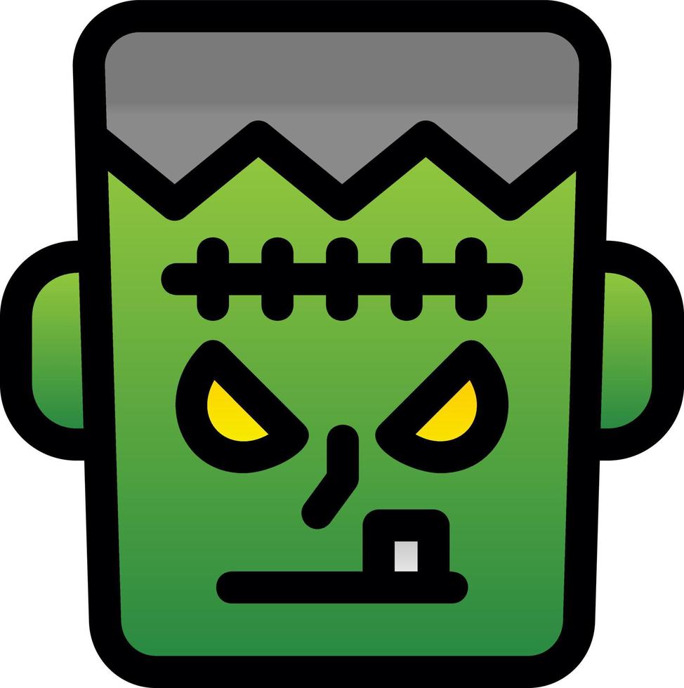 diseño de icono de vector de frankenstein