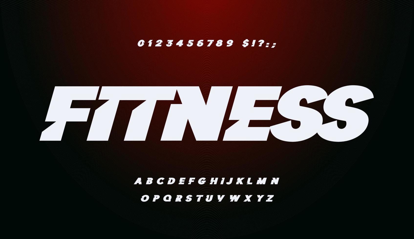 Sport font, bold italic alphabet. Letters and numbers set for modern dynamic headline and logo. Vector typographic design.