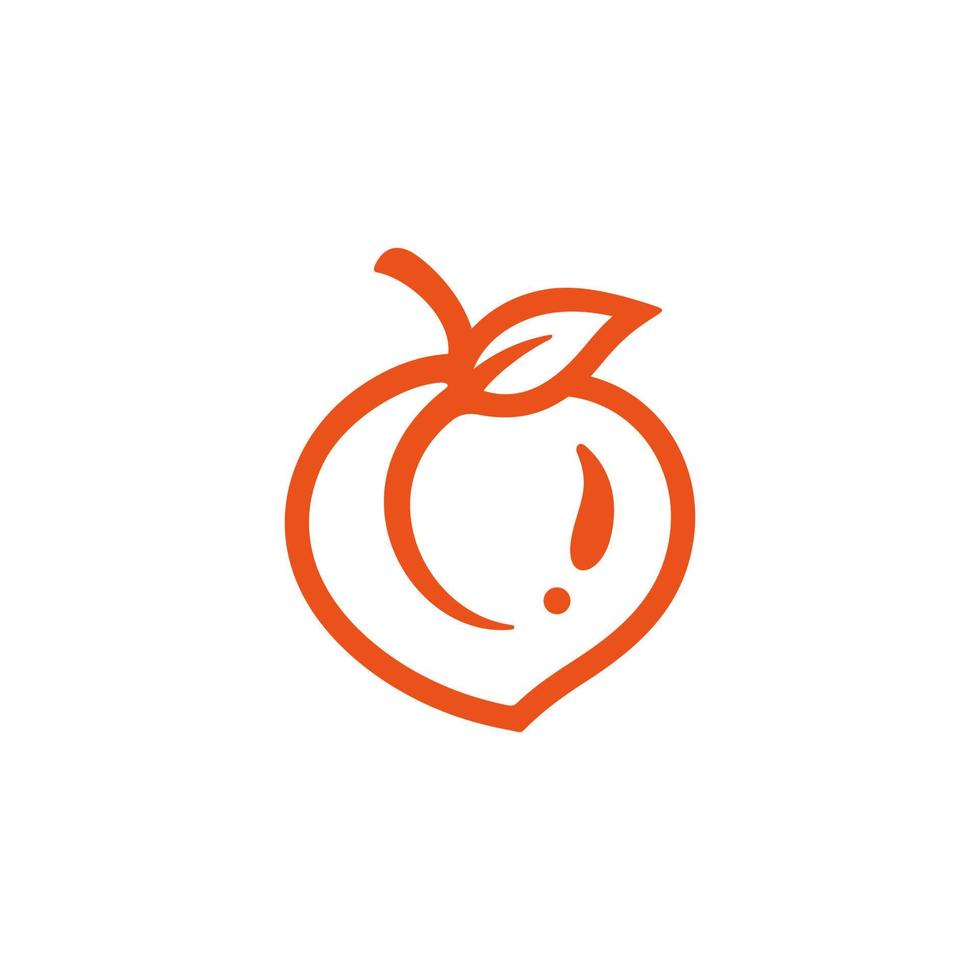 Peach  Logo Design vector