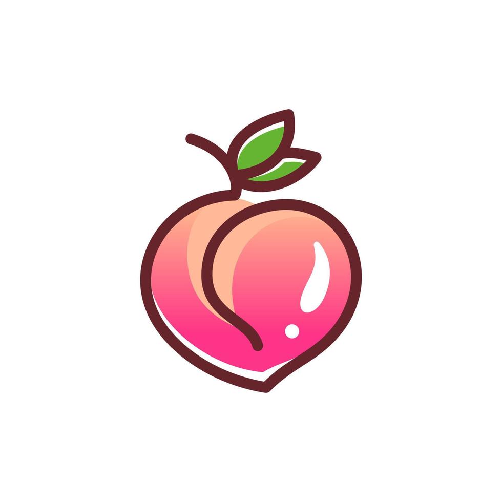 Peach  Logo Design vector