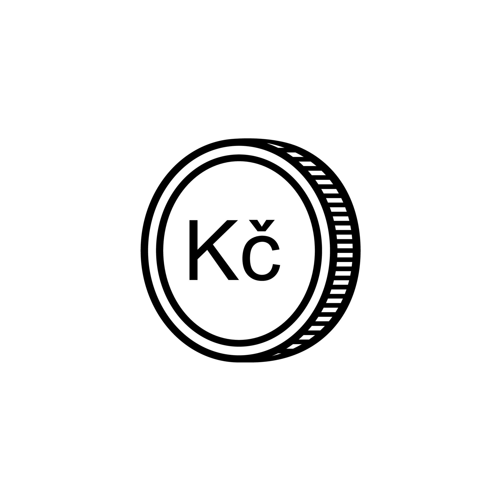 Czech Currency Icon Symbol Czech Koruna CZK Sign Vector Illustration czech-currency-icon-symbol-czech-koruna-czk-sign-vector-illustration