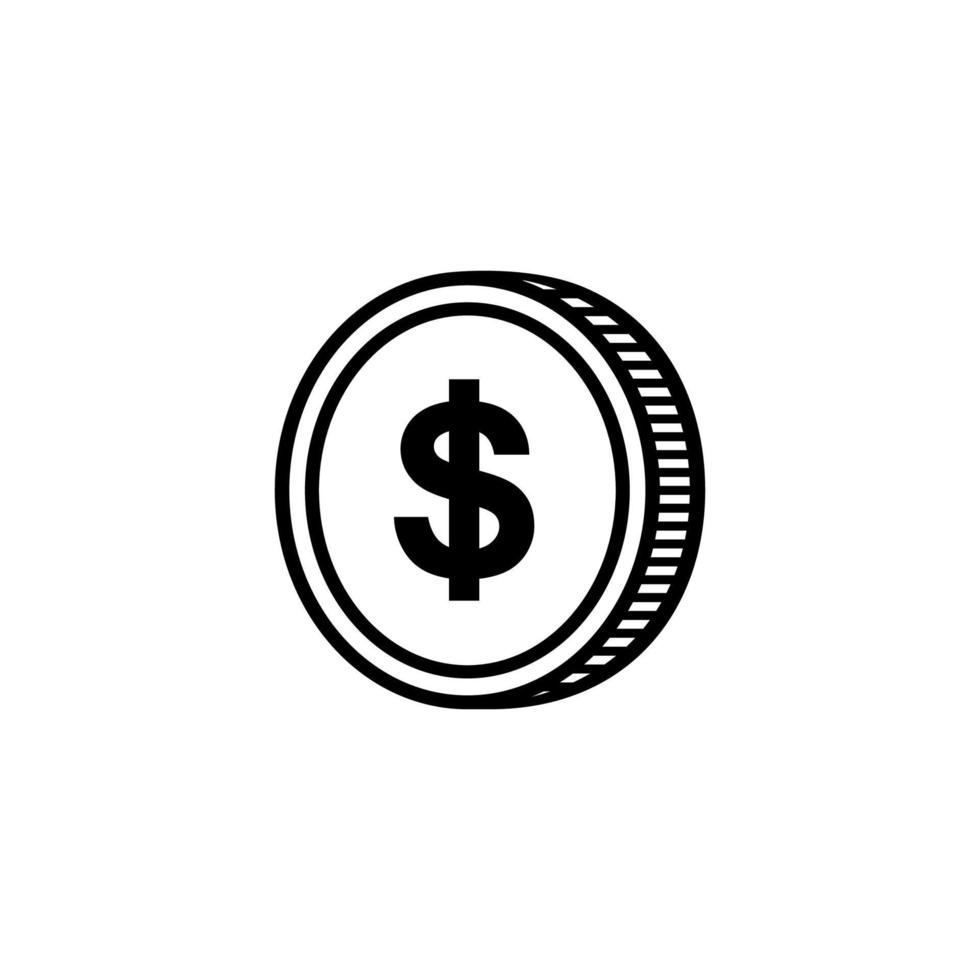 Dollar Icon Symbol, USD Sign. Vector Illustration