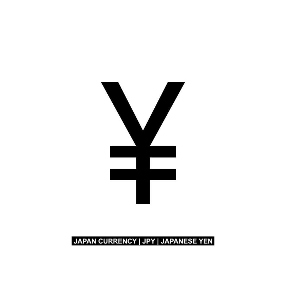 Japan Money Currency, Yen Icon Symbol, JPY Sign. Vector Illustration