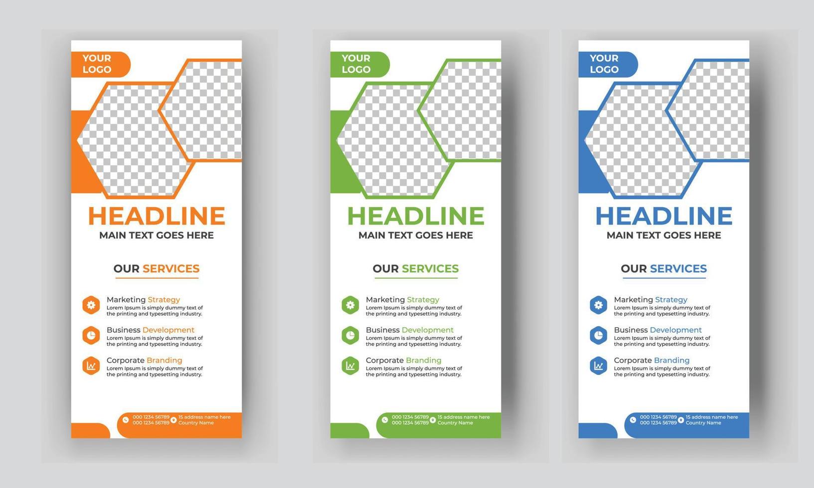 Business Roll Up Banner free download vector