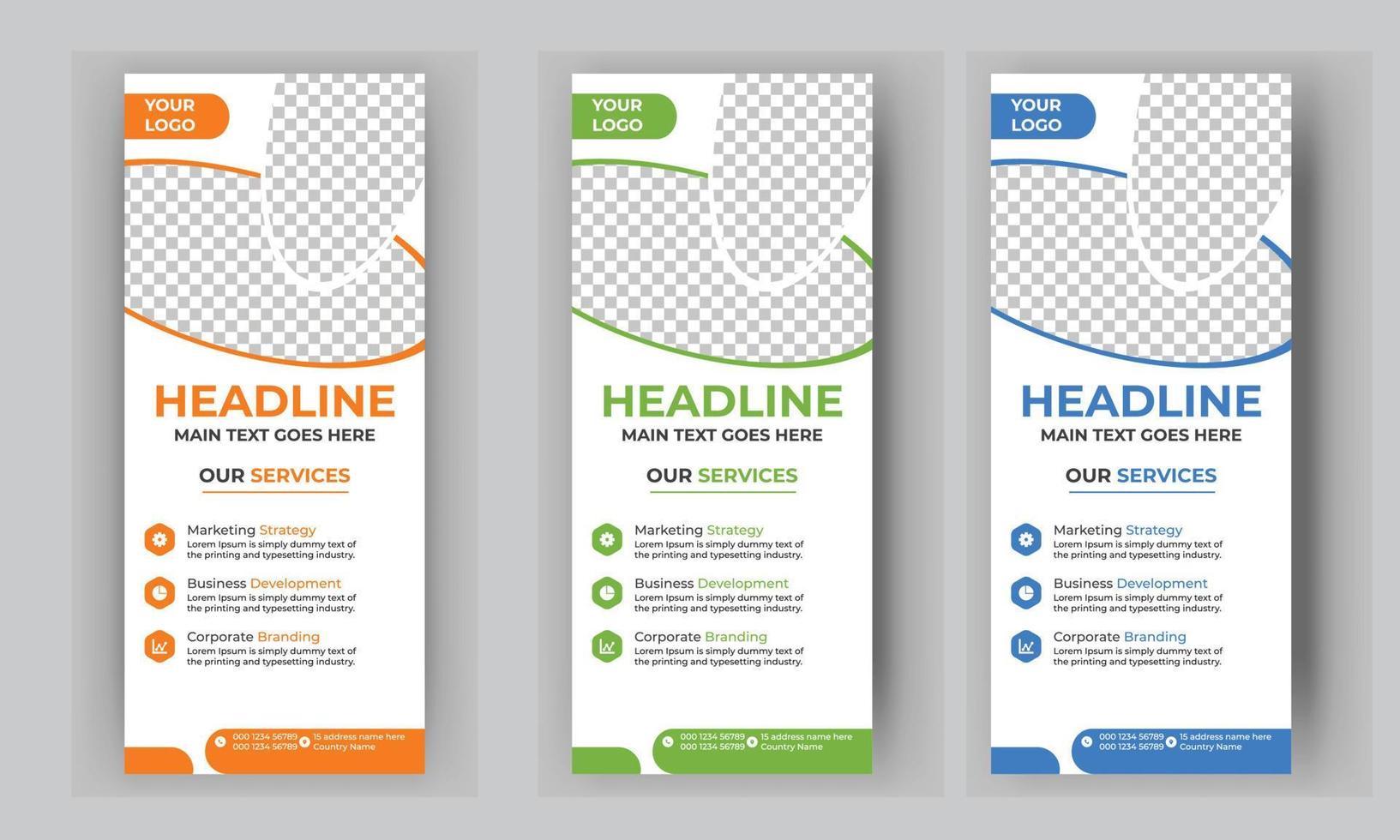 Business Roll Up Banner free download vector