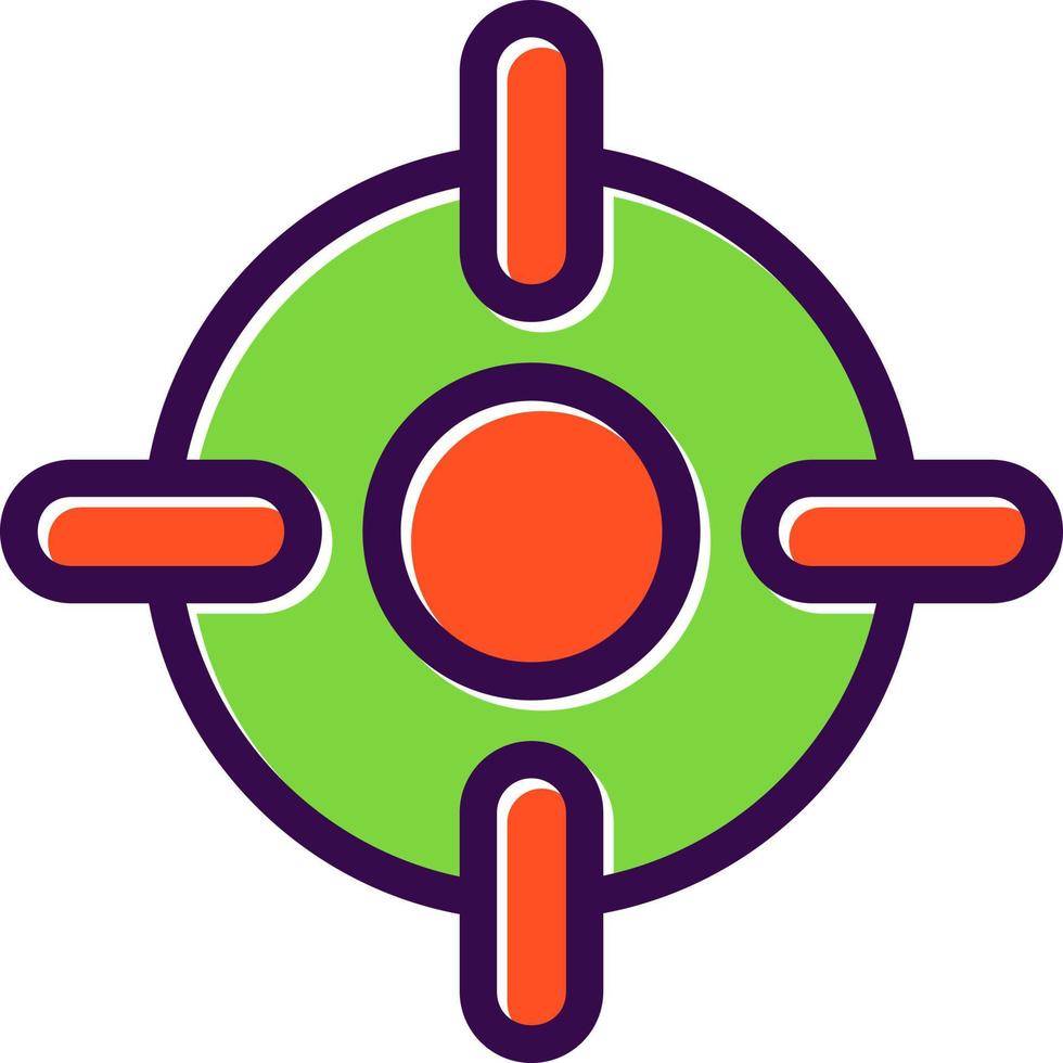 Crosshair Vector Icon Design