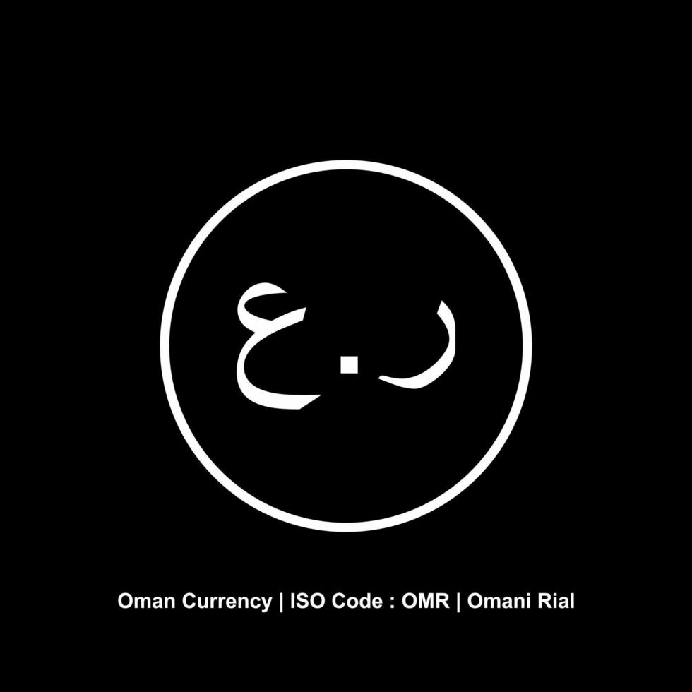 Oman Currency Icon Symbol, Omani Rial, OMR sign. Vector Illustration