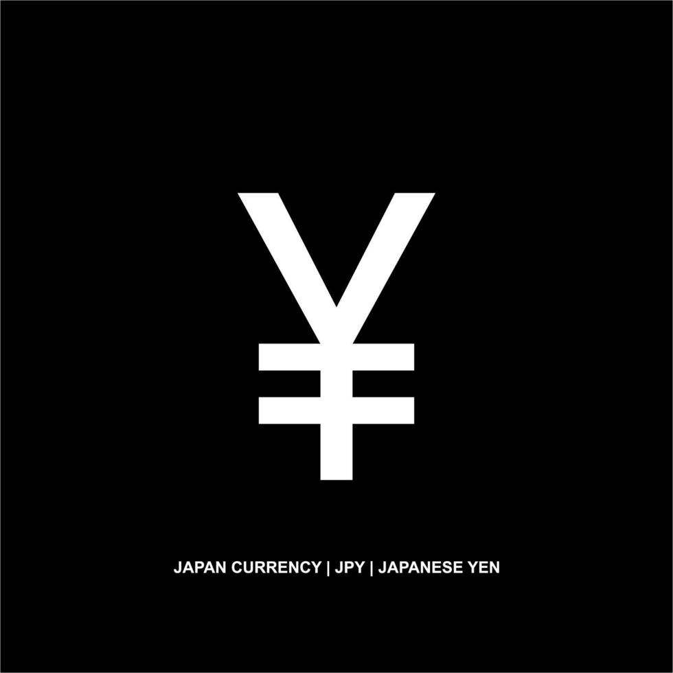 Japan Money Currency, Yen Icon Symbol, JPY Sign. Vector Illustration