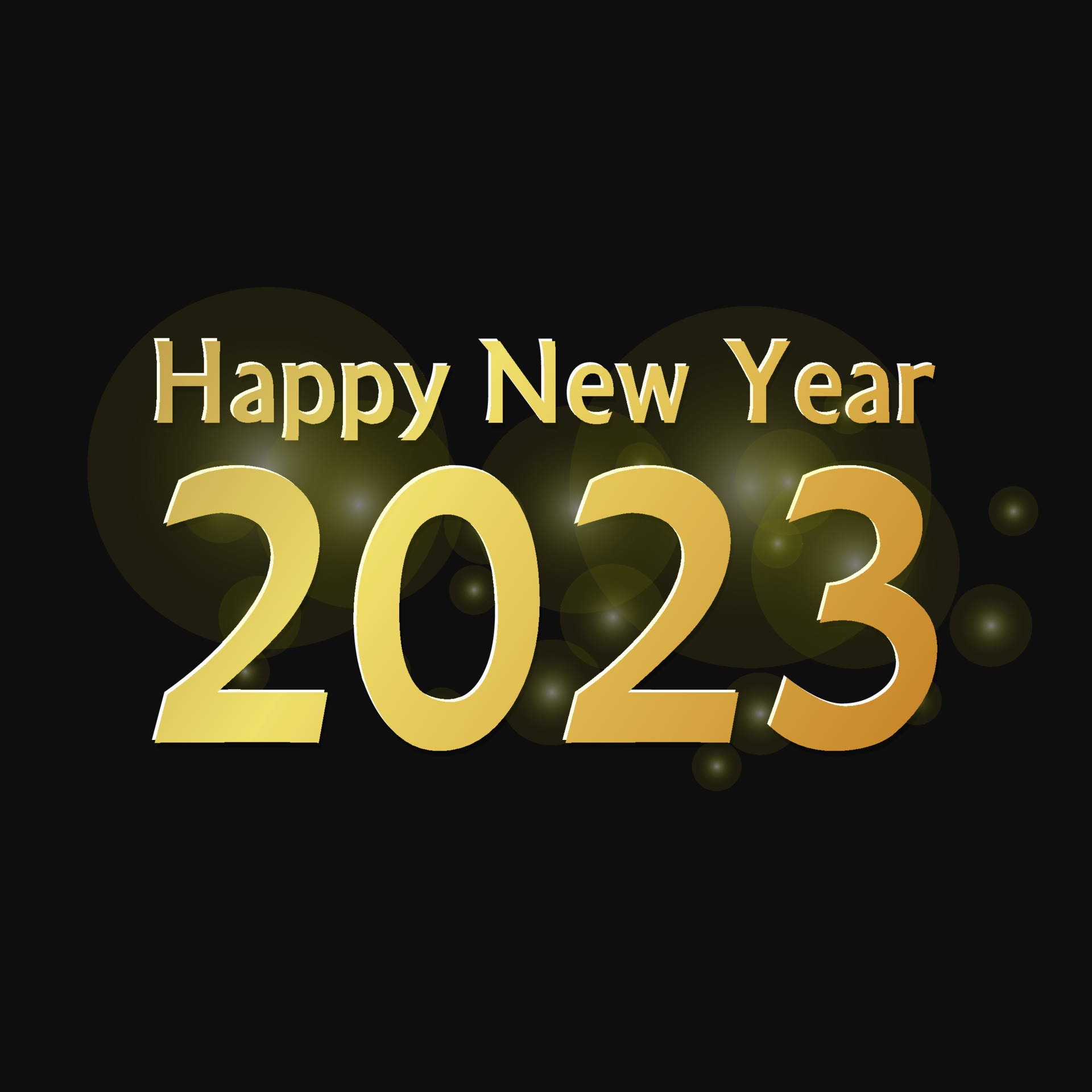happy new year 2023 wishes on black background 15394945 Vector Art at  Vecteezy