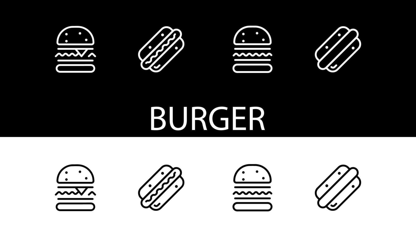 burger icon design illustration meat icon vector