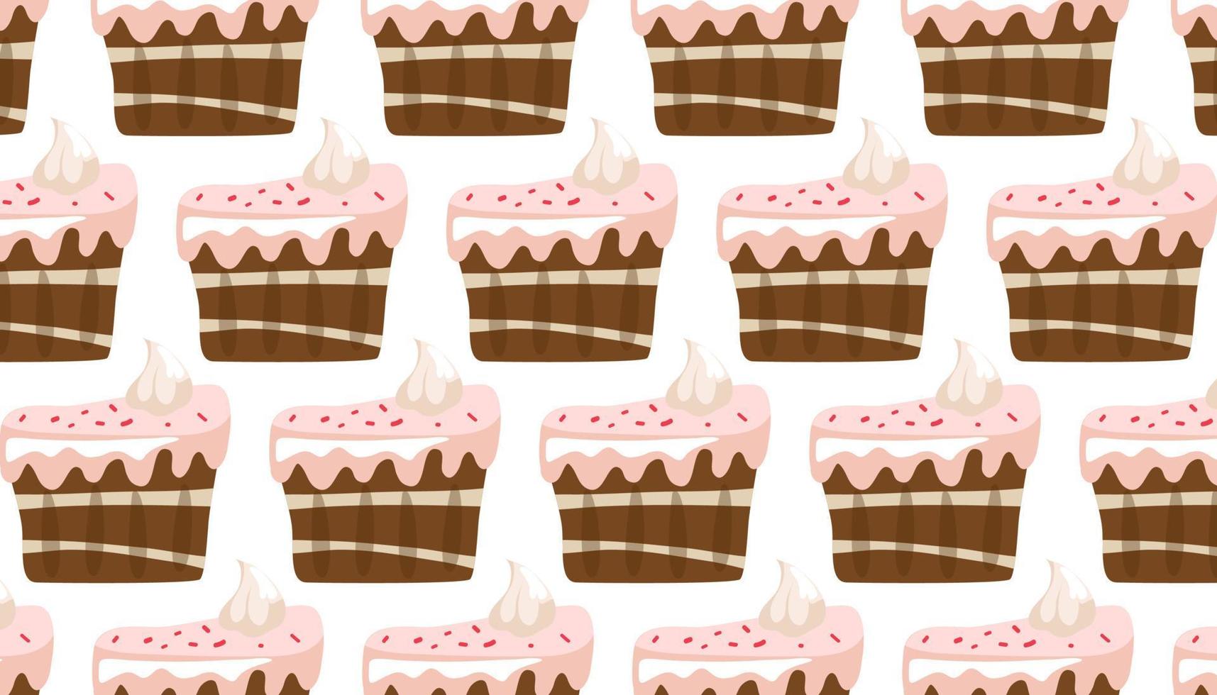 cake sweet pattern chocolate pattern vector art illustration