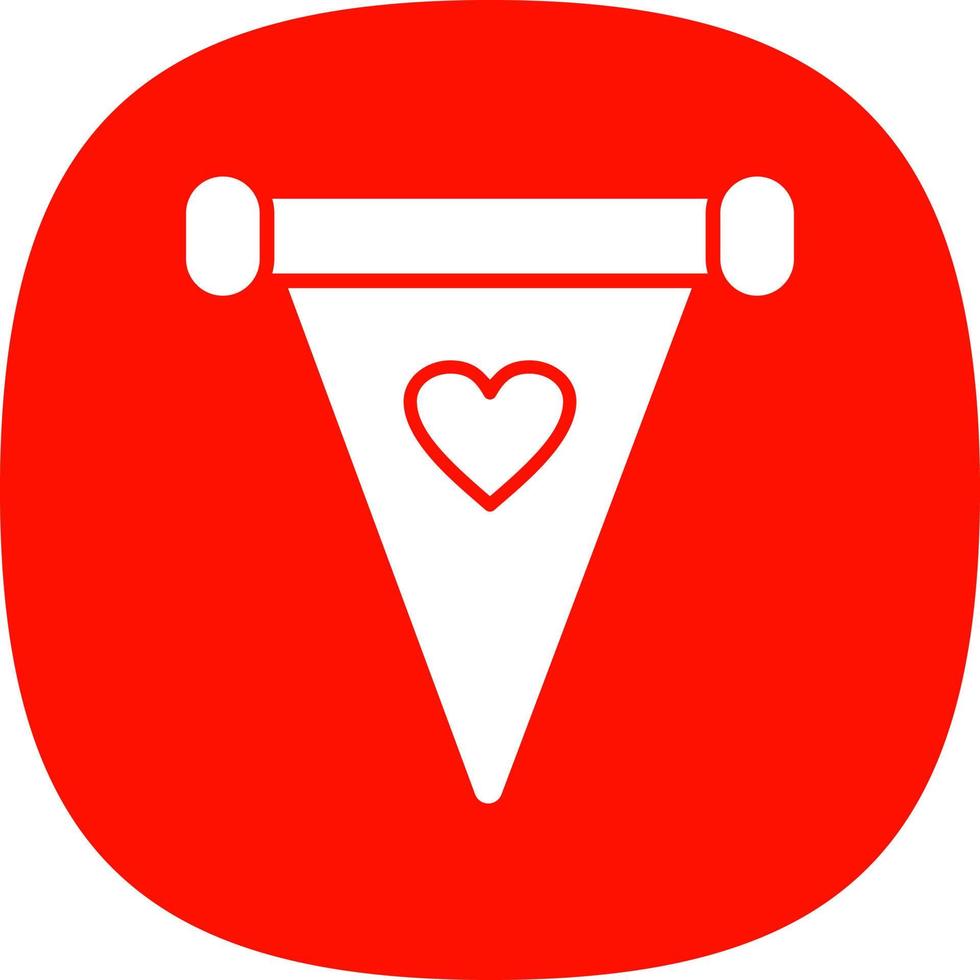 Pennant Vector Icon Design